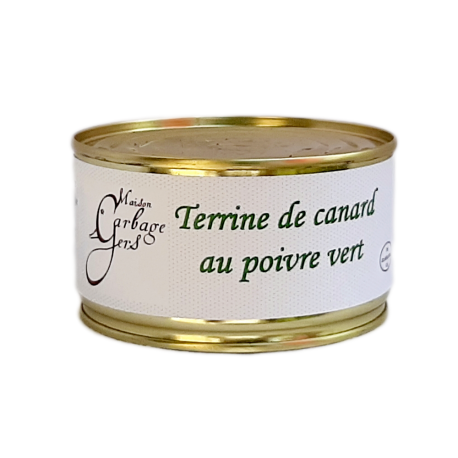 Terrine de canard au poivre vert 190g